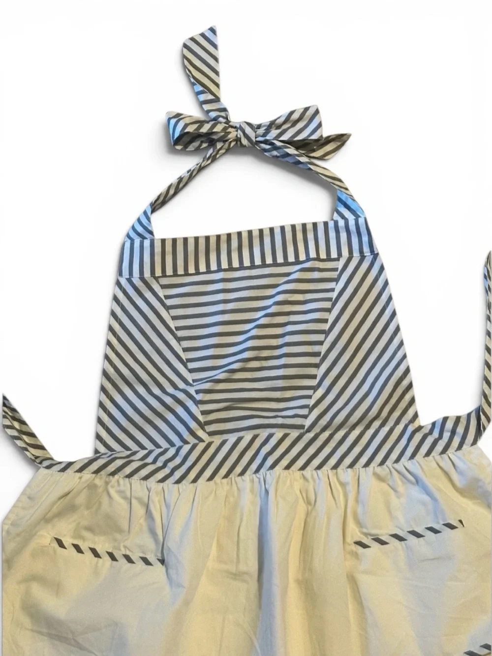 Anthropologie Pinstripe Tiered Pinafore Apron